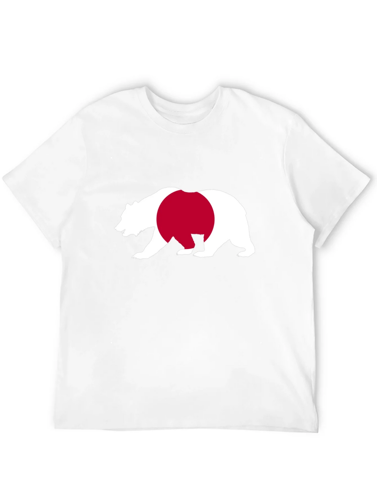 Bear Japan Flag Graphic Tee - Black Cotton Shirt product image 11